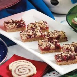 Chocolate-Drizzled Cherry Bars image