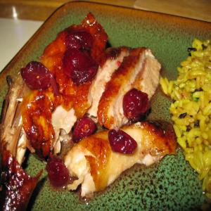 Roast Duck With Cranberry Glaze_image