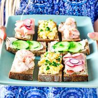 Loaded open sandwiches image