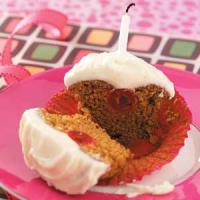 Cherry Gingerbread Cupcakes_image