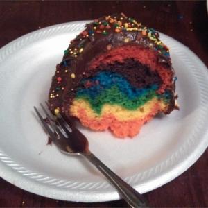 Rainbow Bundt® Cake image