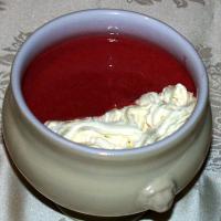 Blended Raspberry Soup image