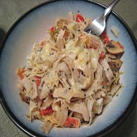 Garlic Crab Pasta With Mushroom and Tomato- Reduced Fat_image