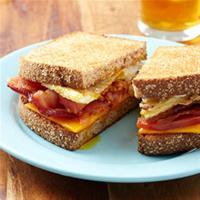 Bacon and Tomato Fried Egg Sandwiches with Horseradish Mayo_image