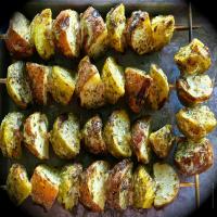 Skewered Grilled Red Potatoes image