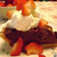 Dark Chocolate Pudding Pie image