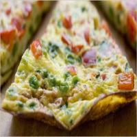 Frittata With Red Peppers and Peas image
