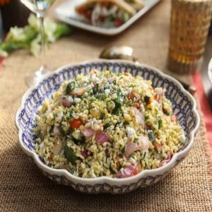 Grilled Veggie and Orzo Salad image