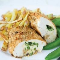 Chicken kiev and chips_image