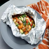 Grilled Foil-Packet Chipotle Shrimp image