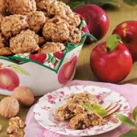 Walnut Raisin Apple Cookies image