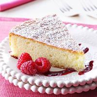 Almond Cake with Raspberry Sauce image