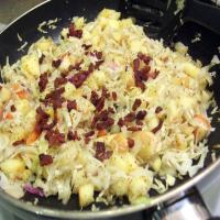 Mom's Hot Skillet Bacon Cole Slaw With Apples image