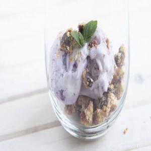 Blueberry Streusel Frozen Yogurt Parfait_image