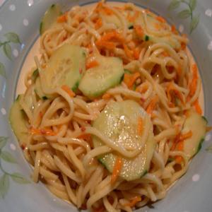 Cold Oriental noodle Salad pancit canton_image
