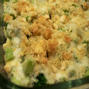 Baked Broccoli With Blue Cheese Sauce image