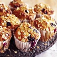 Banana & blueberry muffins image
