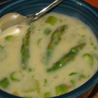 Cheddar Asparagus Soup image