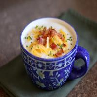 Creamy Potato Soup with Sour Cream, Bacon and Chives Recipe - (4.5/5)_image