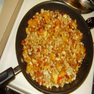 Weight Watchers Barley With Butternut Squash, Apples and Onions_image
