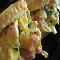 Eggs and Ham Biscuits image