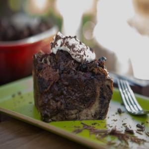Chocolate Babka Bread Pudding with Rum-Spiked Cherries image