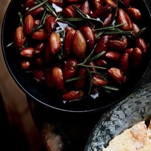 Brined and Roasted Rosemary-Chile Almonds image