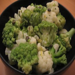 Cauliflower and Brussels Sprouts Salad W/Mustard-Caper Butter_image