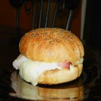 Hot & Melty Oven Baked Ham & Swiss Sandwiches image