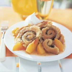 Pinwheel Peach Cobbler Recipe | Epicurious.com_image