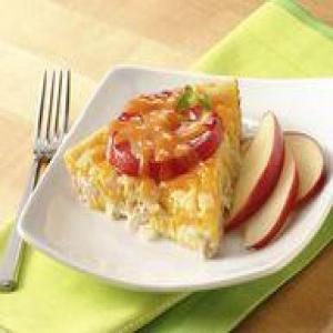 Impossibly Easy Tuna, Tomato and Cheddar Pie_image