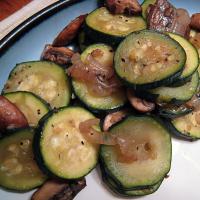 Sauteed Zucchini With Mushrooms for Two image