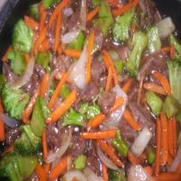 Oriental Style Beef Tips and Veggie Stir Fry image