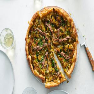 Onion Tart With Leeks, Capers and Anchovy image