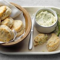 Flaky Biscuits with Herb Butter image