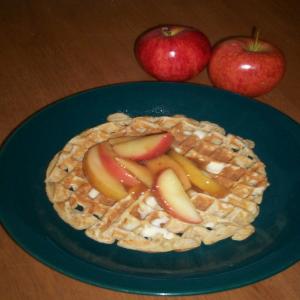 Low-Fat Apple Ginger Spice Whole Wheat Waffles image