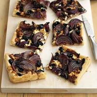 Red onion, feta & olive tart image