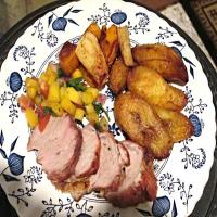 Caribbean Pork Tenderloin With Peach Salsa_image