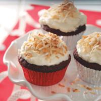 Red Velvet Cupcakes with Coconut Frosting_image