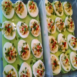 Dragon Eggs (Deviled Eggs With a Spicy Twist)_image