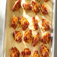 Sweet & Spicy Bacon-Wrapped Smoked Sausages_image