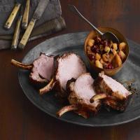 Rack of Pork with Pear-Apple Compote_image