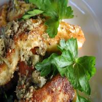 Fried Halloumi Cheese With Lime and Caper Dressing_image