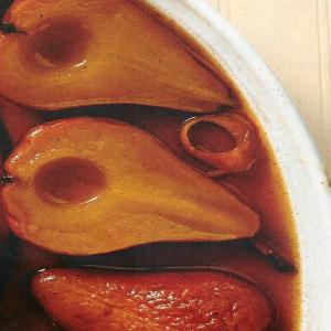 BAKED PEARS WITH MARSALA-HONEY SYRUP_image