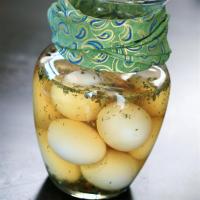 Debra's Pickled Eggs in Beer image