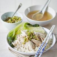 Chinese poached chicken & rice image