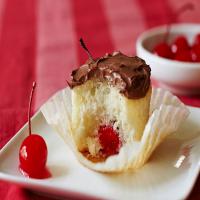 Cherry-Filled Cupcakes with Chocolate Frosting image