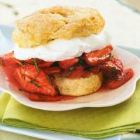 Strawberry Shortcakes with Mint and Whipped Cream_image