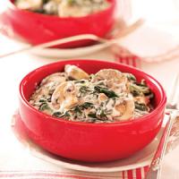 Creamed Spinach and Mushrooms image