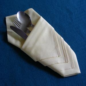 Serviette/Napkin Folding, Diamond Pouch Make in Advance_image